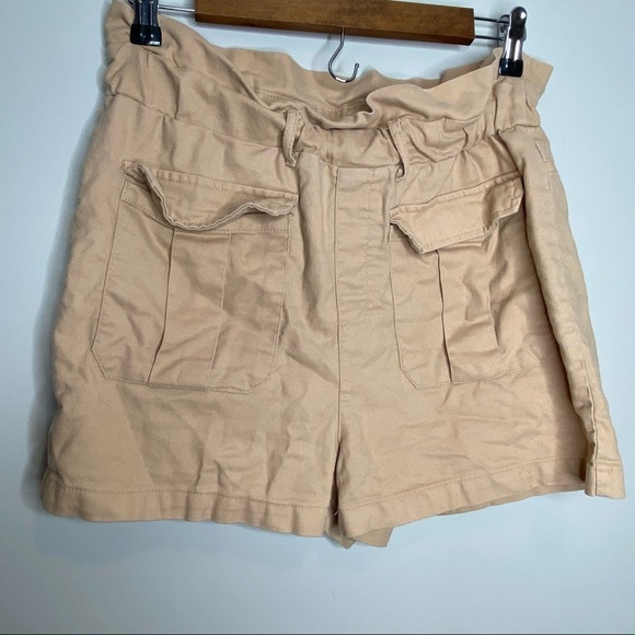 Khaki paper bag‎ shorts size M - Picture 1 of 4